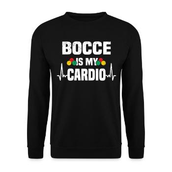 Boccia Petanque Boule Boccia Player Lyonnais - Unisex Sweatshirt - black - Front - Alina (178cm) & Michal (187cm)