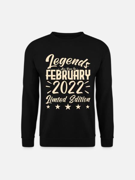 Births February 2022. Birthday gift. - Unisex Sweatshirt - black