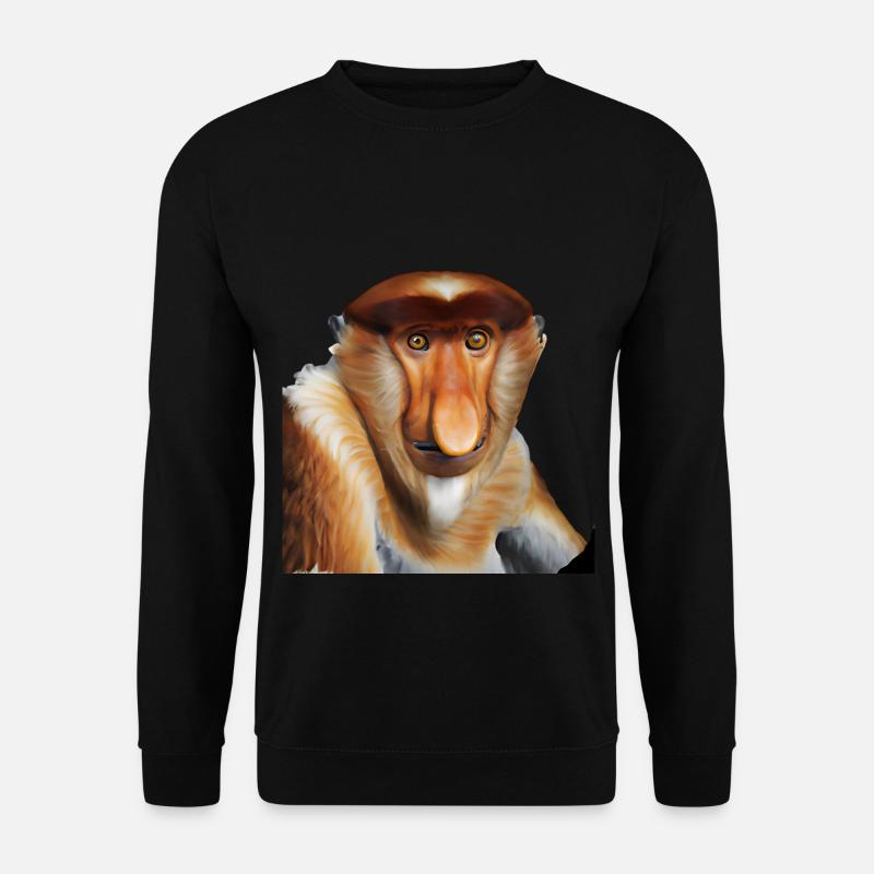 Der exotische Nasenaffe - Unisex Pullover - Schwarz