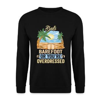 Bali Indonesien Strandurlaub am Meer - Unisex Pullover - Schwarz - Vorne - Alina (178cm) & Michal (187cm)