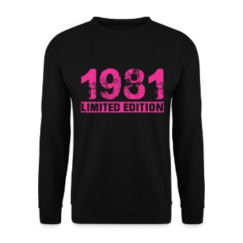 Édition limitée 1981 - Sweat-shirt Unisexe - noir - Devant - Alina (178cm) & Michal (187cm)