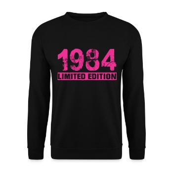Limited Edition 1984 - Unisex Sweatshirt - black - Front - Alina (178cm) & Michal (187cm)