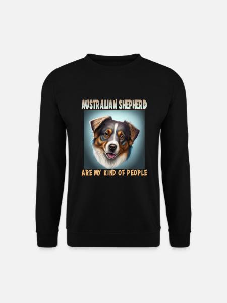 Hunde Australian Shepherd Hundeliebhaber Aussie - Unisex Pullover - Schwarz