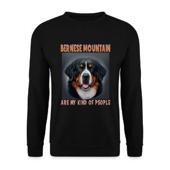Chiens Bernois Mountain Dog Lovers Aussie - Sweat-shirt Unisexe - noir - Devant - Alina (178cm) & Michal (187cm)