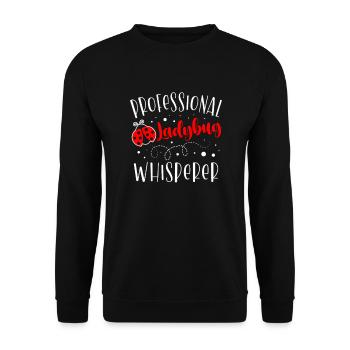 Chuchoteur professionnel de coccinelles - Sweat-shirt Unisexe - noir - Devant - Alina (178cm) & Michal (187cm)