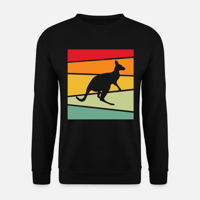 Kangaroo Retro - Unisex Sweatshirt - black