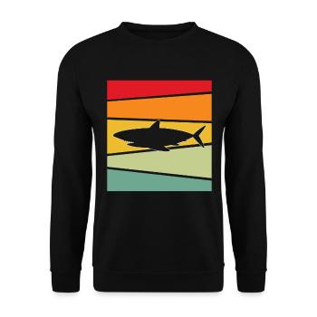 Hai Retro - Unisex Pullover - Schwarz - Vorne - Alina (178cm) & Michal (187cm)