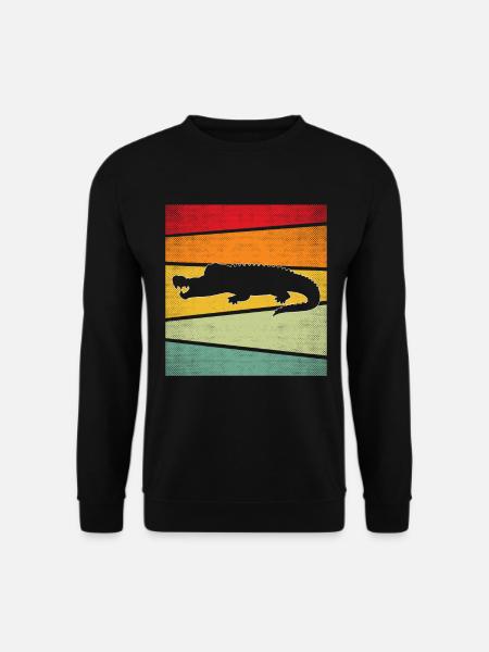 Krokodil Retro - Unisex Pullover - Schwarz
