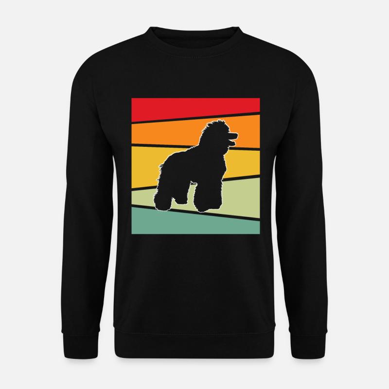 Poodle Retro - Unisex Sweatshirt - black