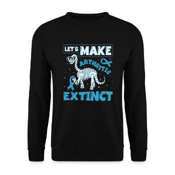 Lassen Sie Uns Arthritis Zu Einer - Unisex Pullover - Schwarz - Vorne - Alina (178cm) & Michal (187cm)
