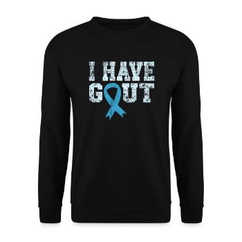 J’ai la goutte arthrite guerrière - Sweat-shirt Unisexe - noir - Devant - Alina (178cm) & Michal (187cm)