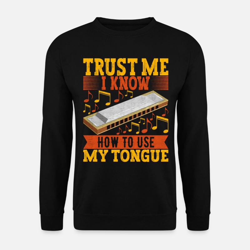 Harmonika Mundharmonika - Unisex Pullover - Schwarz