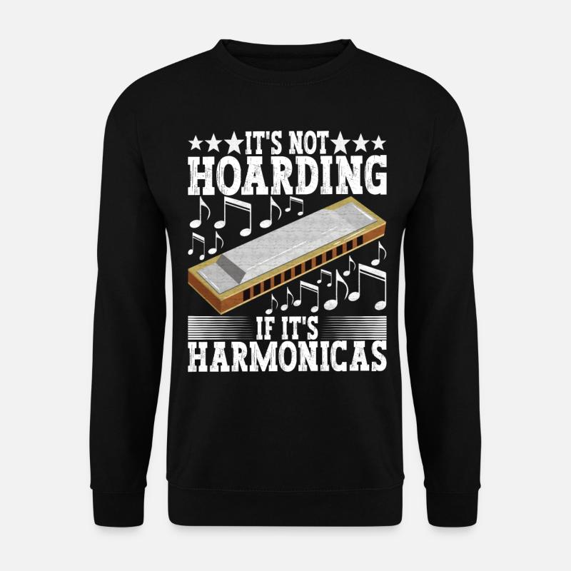 Harmonika Mundharmonika - Unisex Pullover - Schwarz