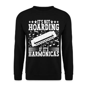 Harmonika Mundharmonika - Unisex Pullover - Schwarz - Vorne - Alina (178cm) & Michal (187cm)