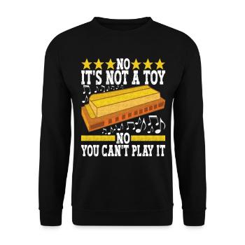 Harmonica Harmonica - Unisex Sweatshirt - black - Front - Alina (178cm) & Michal (187cm)