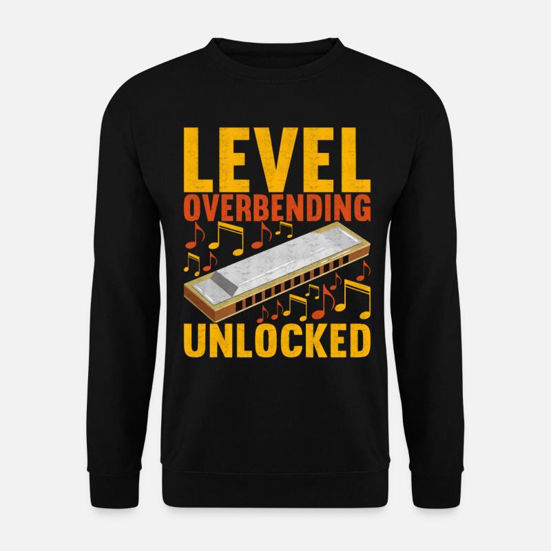 Harmonika Mundharmonika - Unisex Pullover - Schwarz