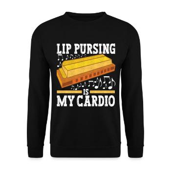 Harmonica Harmonica - Unisex Sweatshirt - black - Front - Alina (178cm) & Michal (187cm)