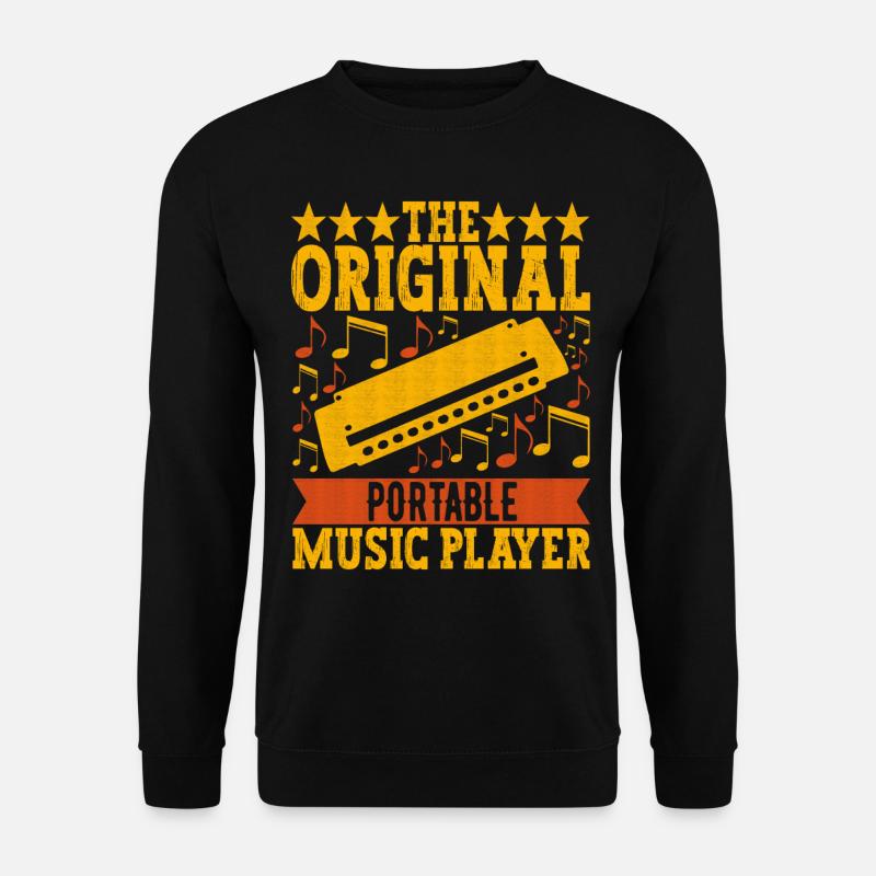Harmonika Mundharmonika - Unisex Pullover - Schwarz