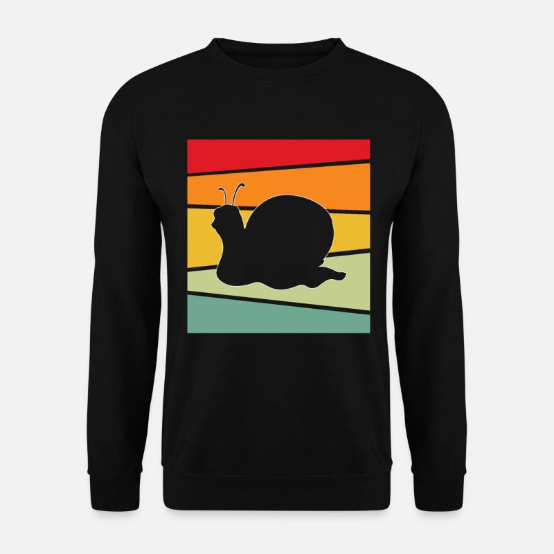 Snail Retro - Unisex Sweatshirt - black