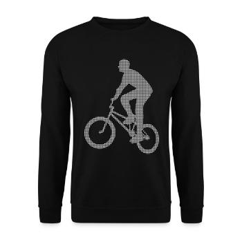 BMX - Unisex Sweatshirt - black - Front - Alina (178cm) & Michal (187cm)