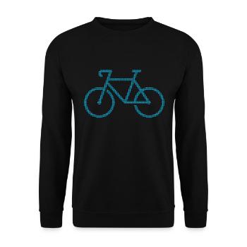 Bicyclette - Sweat-shirt Unisexe - noir - Devant - Alina (178cm) & Michal (187cm)