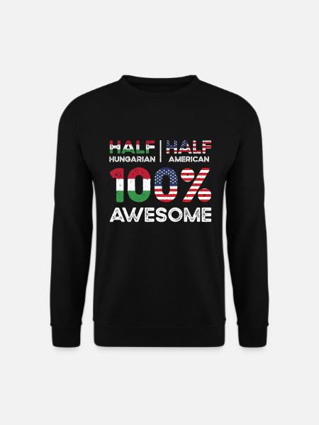 Geboren Ungarn Ungarn Amerikaner USA - Unisex Pullover - Schwarz