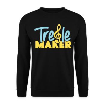Violoniste Violoniste Pun Treble Maker - Sweat-shirt Unisexe - noir - Devant - Alina (178cm) & Michal (187cm)