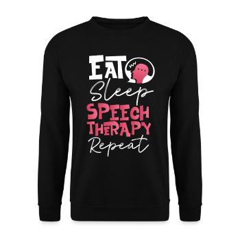 Assistant orthophoniste - Sweat-shirt Unisexe - noir - Devant - Alina (178cm) & Michal (187cm)