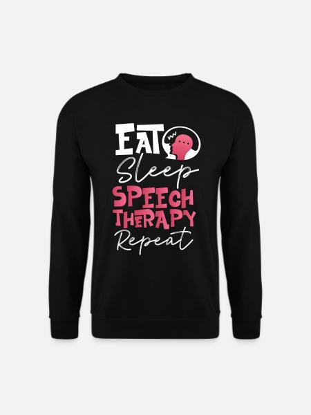 Speech Therapist Therapy Assistant - Unisex Pullover - Schwarz