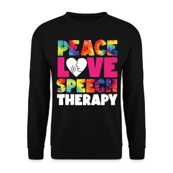 Assistant orthophoniste - Sweat-shirt Unisexe - noir - Devant - Alina (178cm) & Michal (187cm)