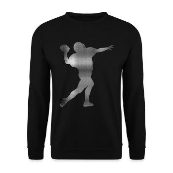 Football - Unisex Pullover - Schwarz - Vorne - Alina (178cm) & Michal (187cm)