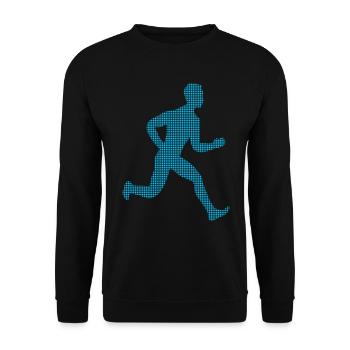 Faire du jogging - Sweat-shirt Unisexe - noir - Devant - Alina (178cm) & Michal (187cm)