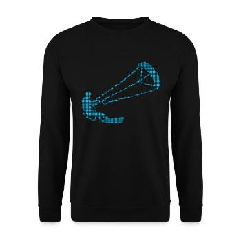 kite surfing - Unisex Sweatshirt - black - Front - Alina (178cm) & Michal (187cm)