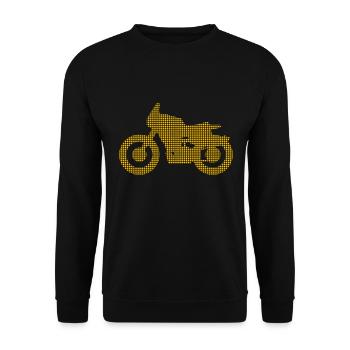 Motocyclette - Sweat-shirt Unisexe - noir - Devant - Alina (178cm) & Michal (187cm)