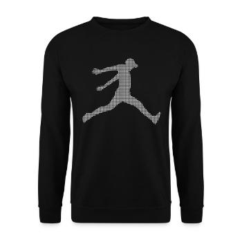 Parkour - Unisex Sweatshirt - black - Front - Alina (178cm) & Michal (187cm)