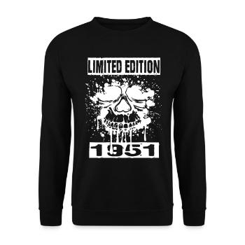 Édition limitée 1951 - Sweat-shirt Unisexe - noir - Devant - Alina (178cm) & Michal (187cm)