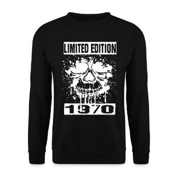 Limited Edition 1970 - Unisex Pullover - Schwarz - Vorne - Alina (178cm) & Michal (187cm)