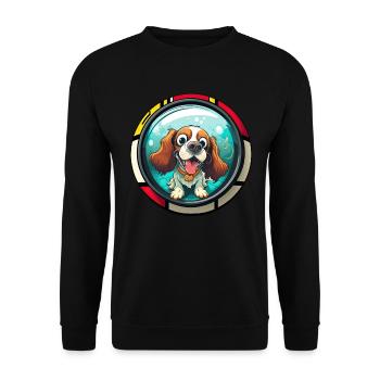 Dog saying Cavalier Spaniel for dog lovers - Unisex Sweatshirt - black - Front - Alina (178cm) & Michal (187cm)