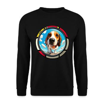 Dog Saying Beagle Design pour les amoureux des chiens - Sweat-shirt Unisexe - noir - Devant - Alina (178cm) & Michal (187cm)