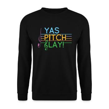 Opernsängerin Sängerin Stimme Tonhöhe Chor Show - Unisex Pullover - Schwarz - Vorne - Alina (178cm) & Michal (187cm)
