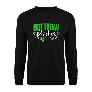 Pas aujourd’hui La fierté irlandaise pince la Saint-Patrick - Sweat-shirt Unisexe - noir - Devant - Alina (178cm) & Michal (187cm)
