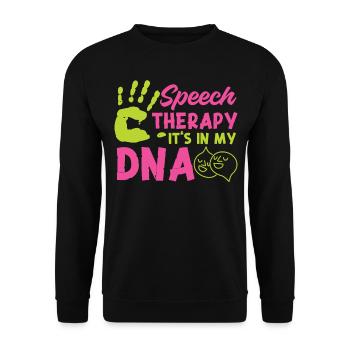 Assistant orthophoniste - Sweat-shirt Unisexe - noir - Devant - Alina (178cm) & Michal (187cm)