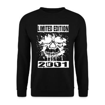 Limited Edition 2001 - Unisex Pullover - Schwarz - Vorne - Alina (178cm) & Michal (187cm)