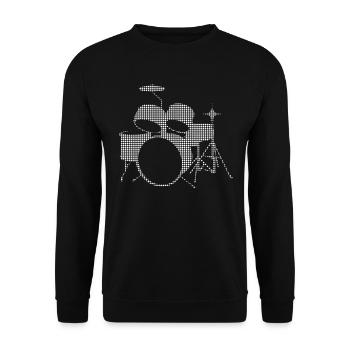 Percussion - Unisex Sweatshirt - black - Front - Alina (178cm) & Michal (187cm)
