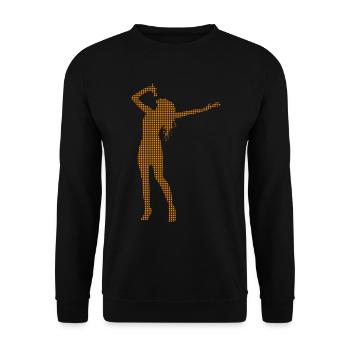 Singen - Unisex Pullover - Schwarz - Vorne - Alina (178cm) & Michal (187cm)