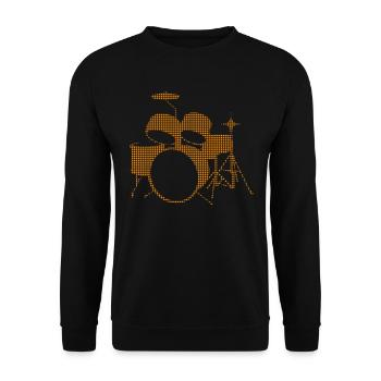 Percussion - Unisex Sweatshirt - black - Front - Alina (178cm) & Michal (187cm)