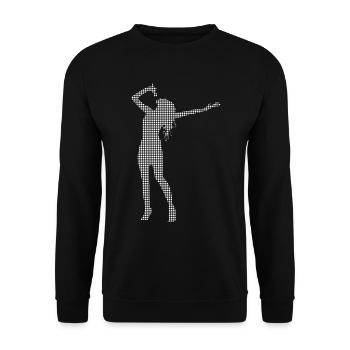 Singen - Unisex Pullover - Schwarz - Vorne - Alina (178cm) & Michal (187cm)