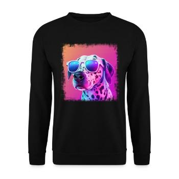 Dog saying Dalmatian design for dog lovers - Unisex Sweatshirt - black - Front - Alina (178cm) & Michal (187cm)