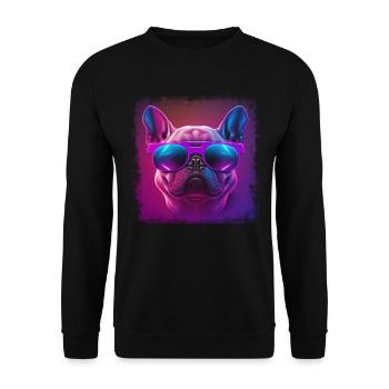 Chiens Français Bulldog Amateurs de chiens - Sweat-shirt Unisexe - noir - Devant - Alina (178cm) & Michal (187cm)