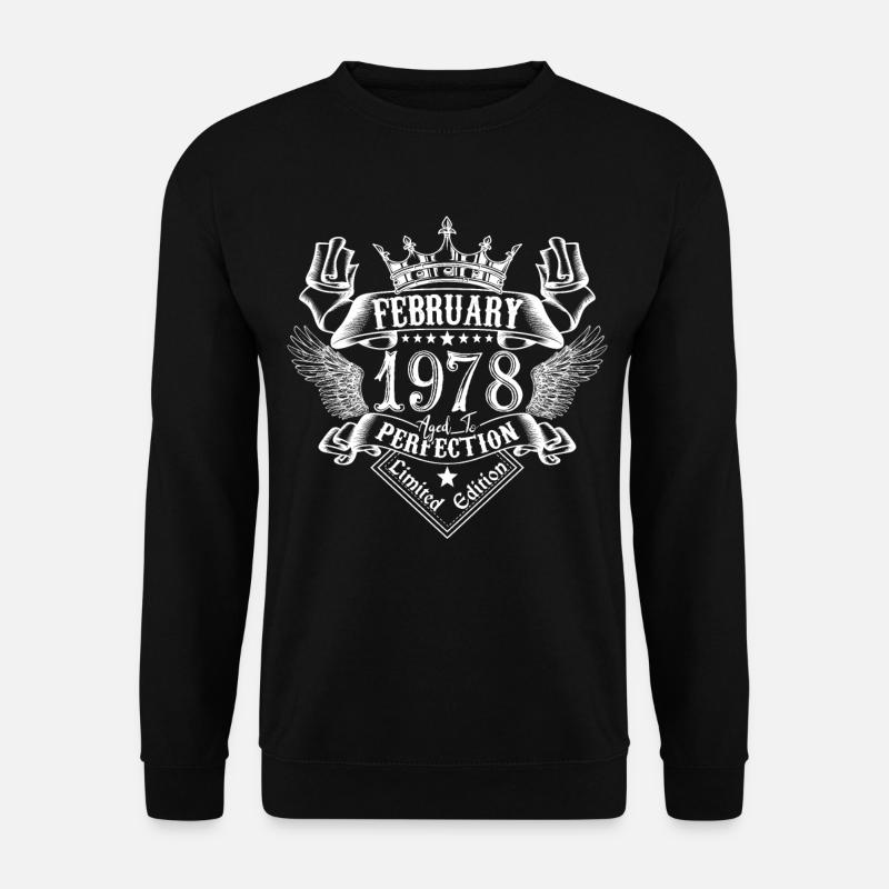 Février 1978 | Février 1978 anniversaire 1978 - Sweat-shirt Unisexe - noir